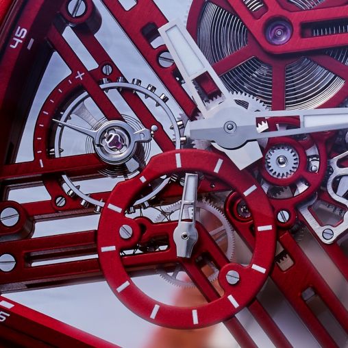 V 41 S6 SQT BXT (ACBR) Red Franck Muller Vanguard Skeleton