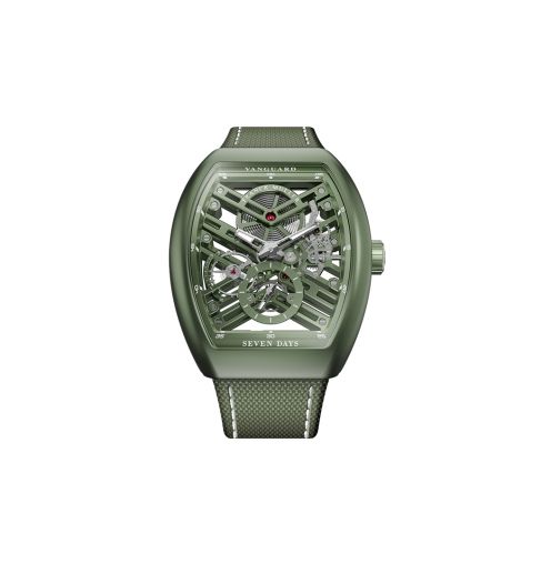 V 41 S6 SQT BXT (ACBR) Green Franck Muller Vanguard Skeleton