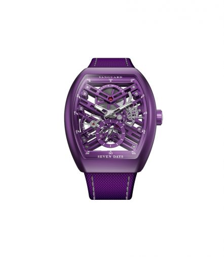 V 41 S6 SQT BXT (ACBR) Violet Franck Muller Vanguard Skeleton