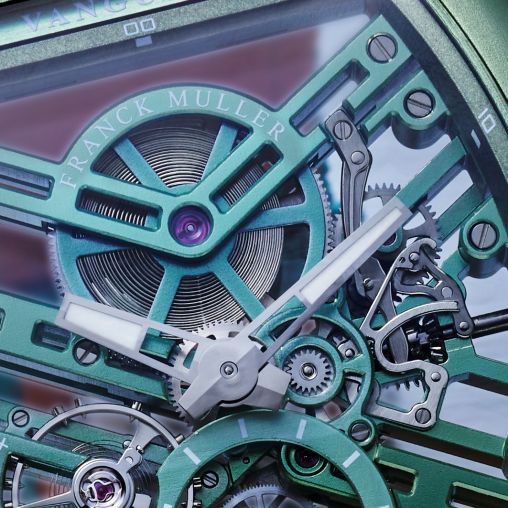 V 41 S6 SQT BXT (ACBR) Light Blue Franck Muller Vanguard Skeleton