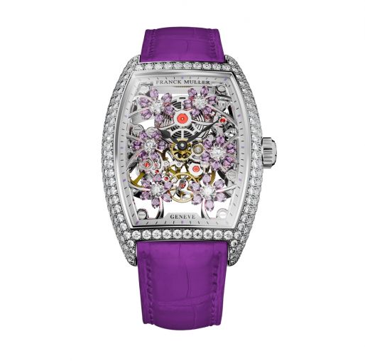 2850 S6 SQT CURVEX CUT FLOWER PR D Franck Muller Cintree Curvex