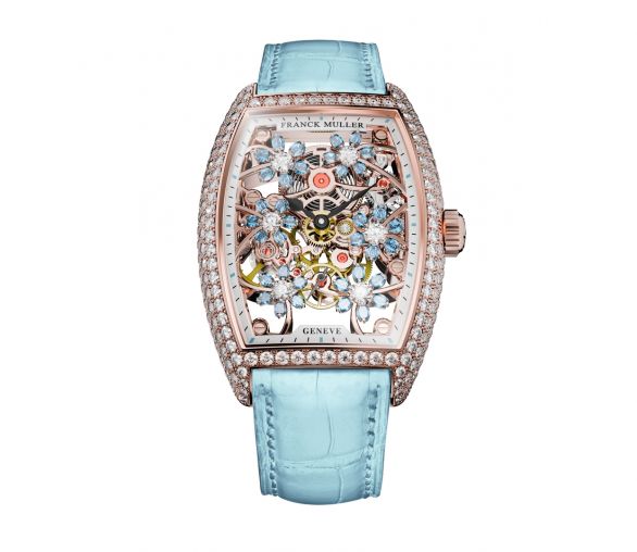 2850 S6 SQT CURVEX CUT FLOWER LB D Franck Muller Cintree Curvex