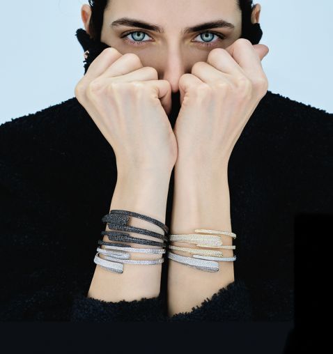 REGULAR BLACK TIE BRACELET 000-4233BK-NS Crivelli Like