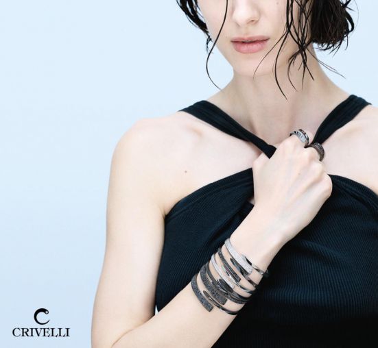 REGULAR BLACK TIE BRACELET 000-4537BK-NS Crivelli  Like