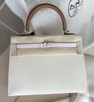 Craie/Mauve Pale/Gold Palladium Hardware Hermès Bags
