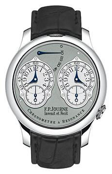 chronometre a resonance pt grey leather FPJourne Classique