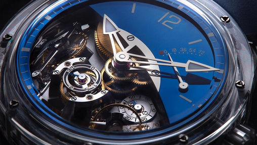 Double Balancier Sapphire: сапфировая симфония от Greubel Forsey