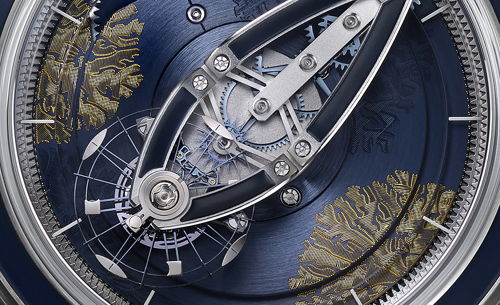 Синьо-золотий годинник Ulysse Nardin Freak Vision Coral Bay