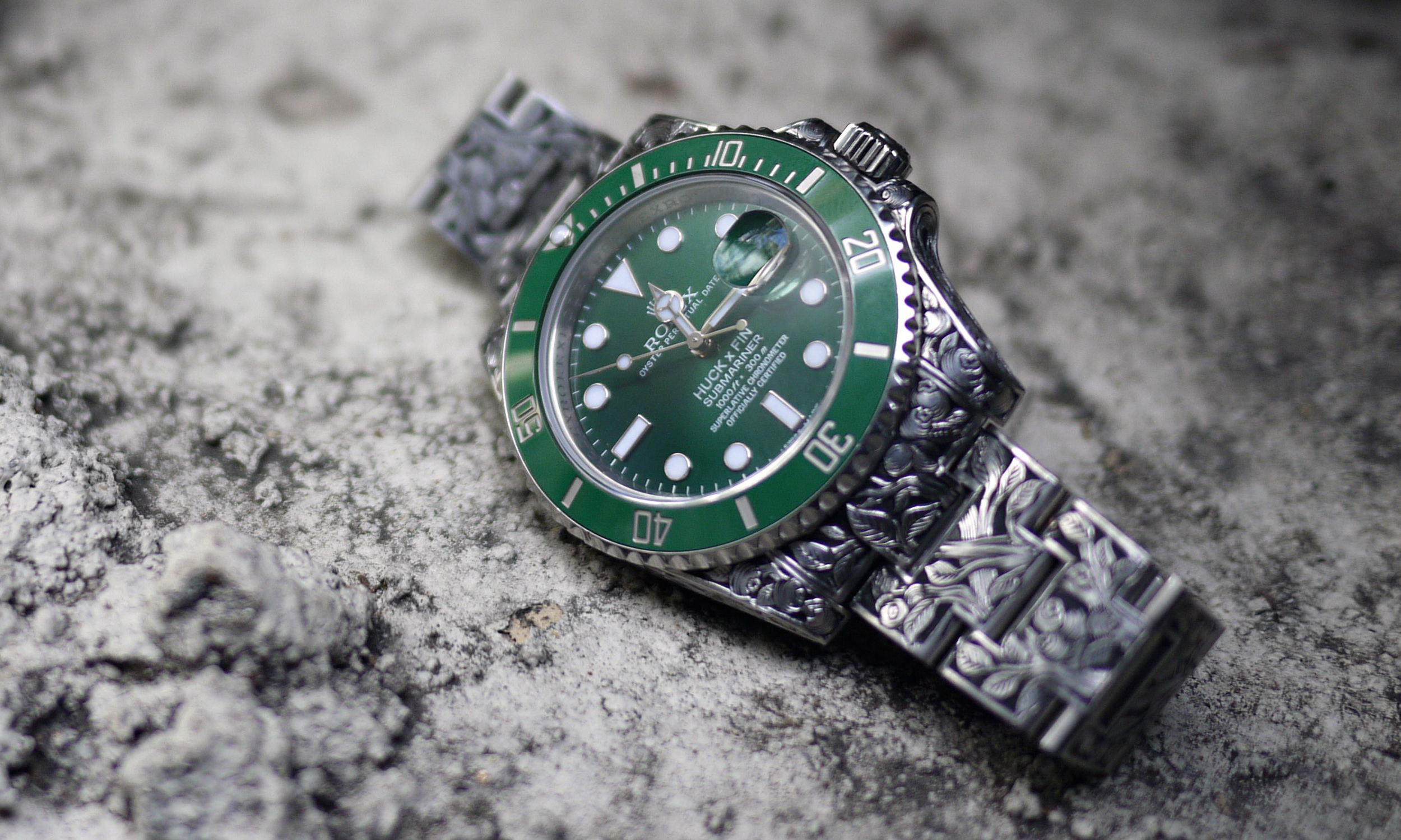 Rolex Submariner із нержавіючої сталі з гравіюванням від Huckleberry