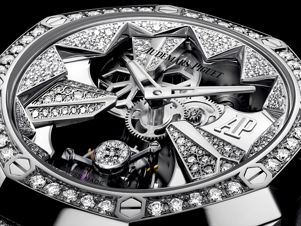 Royal Oak Concept Ladies Flying Tourbillon, декоровані діамантами класичного огранювання