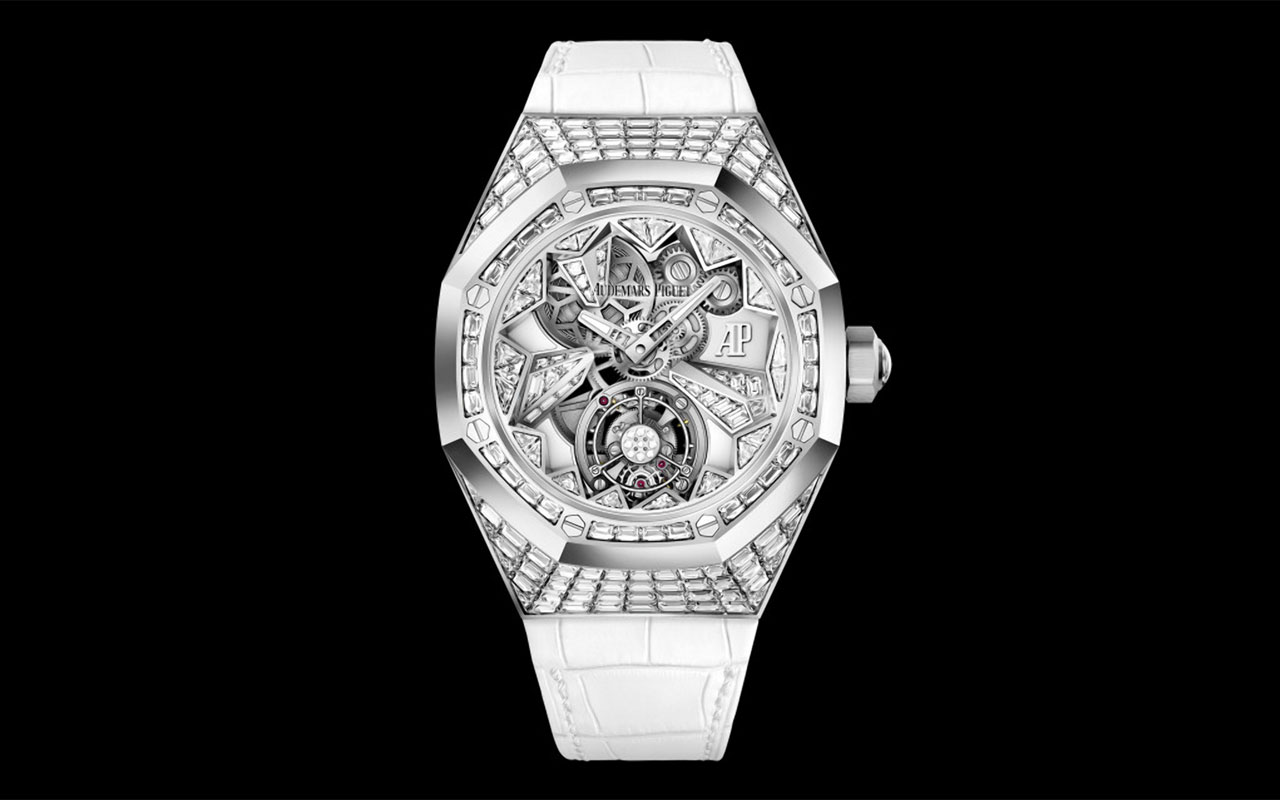 Royal Oak Concept Ladies Flying Tourbillon з інкрустацією з багетних діамантів