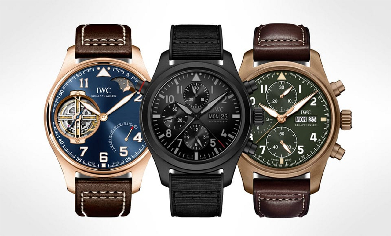 IWC Le Petit Prince Big Pilots Constant-Force Tourbillon Edition, Double Chronograph Top Gun Ceratanium і Pilots Watch Chronograph Spitfire